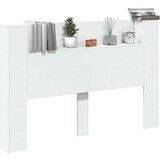  Krevetna ploča s LED-om s policom Bijelo 160 x 16 5 x 103 5 cm - Bijelo 160 cm | shoptok.hr