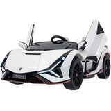 Licenciran avto na akumulator Lamborghini SIAN 4x100W - dvosed - bel | Shoptok.si