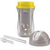 Chicco Sport Cup 14m+ skodelica s slamico Grey 266 ml | Shoptok.si