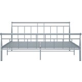  Posteljni okvir siv kovinski 180x200 cm | Shoptok.si