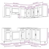vidaXL 11-dijelni set kuhinjskih ormarića Porto konstruiranog drva | shoptok.hr
