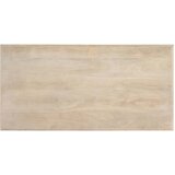  Blagovaonski stol bijeli 120x60x75 cm od masivnog drva manga | shoptok.hr