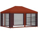  paviljon s bočnim stranama 4 × 3 m terakota poliester i čelik | Eponuda.com