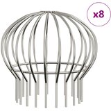  Zaštita od lišća za žljeb 8 pcs Srebrno 160 mm Nehrđajući čelik | Eponuda.ba