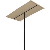  Vrtni suncobran s aluminijskom šipkom 180 x 110 cm smeđe-sivi | shoptok.hr