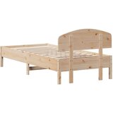  Okvir kreveta s uzglavljem 90 x 200 cm od masivne borovine | shoptok.hr