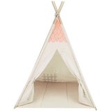 Kikka Boo drveni šator sa prostirkom House Beige, 0m+ | ePonuda.com