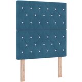 vidaXL Naslon za glavu s kristalnim gumbima tuftani tamno plavi 80 cm baršun, Naslon za glavu s kristalnim gumbima tuftani tamno plavi 160 cm baršun | shoptok.hr