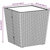  3-delni vrtnarski bistro set s blazinami bež poli ratan, (22015440) | Shoptok.si