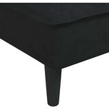  Raztegljiv kavč L oblike črn 255x140x70 cm žamet, (20656024) | Shoptok.si