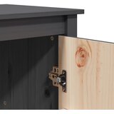  Visoka komoda siva 83 x 41,5 x 100 cm od masivne borovine | shoptok.hr