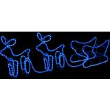 vidaXL božični jelen in sani zunanja dekoracija 576 led lučk, (20769614) Cene