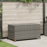  Vrtna kutija za pohranu svjetlosiva 120x65x61 cm od poliratana | shoptok.hr