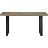  Blagovaonski stol od masivnog obnovljenog drva 160 x 80 x 75 cm | shoptok.hr