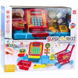 Trgovina za igru sa košarom i kolicima te puno pribora - plava | Shoptok.si