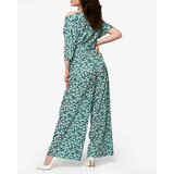 Resti Women's green pleated set with black flowers - Clothing | Shoptok.si