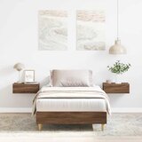  Okvir kreveta Bez madraca Smeđi hrast 90x200 cm | shoptok.hr