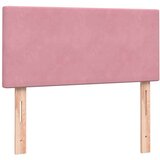 Box spring postelja z vzmetnico roza 80x220 cm žamet, (21792552) | Shoptok.si