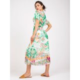 Italy Moda Dress-DHJ-SK-15967-1.01P-white-green | Shoptok.si