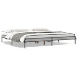  Okvir za krevet boja hrasta 200x200cm konstruirano drvo i metal | shoptok.hr
