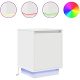 Maison Chic Dvo delni komplet Nočne omarice - Nočne mize z LED lučmi Bela 38x34x50 cm, (21687966) Cene