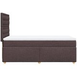  Krevet s oprugama i madracem tamnosmeđi 90 x 190 cm od tkanine | shoptok.hr