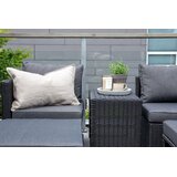 Venture Home Quad vrtni lounge set, crni Slike