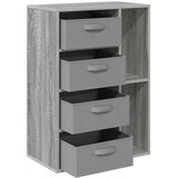  Strani šal s predalom Siva Sonoma 60 x 33,5 x 84 cm, (5000233744) | Shoptok.si