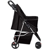  Sklopiva kolica za pse crna 80 x 46 x 98 cm od tkanine oxford | shoptok.hr