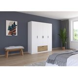 Boxxx Omara Za Oblačila Bari, Bela, Barva Hrasta | Shoptok.si
