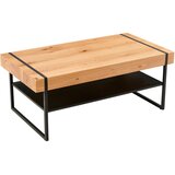 Livetastic klubska miza, naravne barve, črna | Shoptok.si