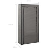 vidaXL 282430 shoe cabinet with cover grey 58x28x106 cm fabric | shoptok.hr