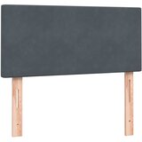 Box Spring krevet s madracem tamno sivi 80x210 cm baršun | shoptok.hr
