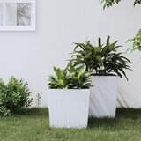 vidaXL Korito z odstranljivo notranjostjo belo 21 / 32 L PP ratan Cene