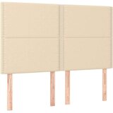vidaXL Krevet box spring s madracem LED krem 140x190 cm od tkanine | shoptok.hr