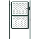 vidaXL Vrtna vrata čelična 100 x 125 cm zelena | shoptok.hr