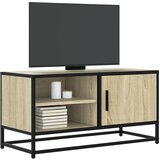 vidaXL TV omarica sonoma hrast 80x34,5x40 cm inženirski les in kovina Cene