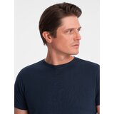 Ombre Classic BASIC men's cotton T-shirt - navy blue | Shoptok.si
