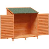  Vrtna Šupa s krovom Smeđa 106 x 56 x 113,5 cm Čvrsto drvo jele | shoptok.hr