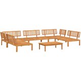  6-dijelni set vrtnih sofa od paleta od masivnog drva bagrema | shoptok.hr