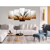 Slika - Floral Quartet (5 Parts) Wide Golden 200x100 | shoptok.hr