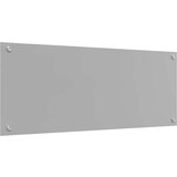  Kuhinjska Ploča Svjetlosiva 100x40x0 6 cm Kaljeno Staklo | shoptok.hr