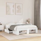  Okvir za krevet bijeli 120 x 200 cm konstruirano drvo | shoptok.hr