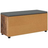  Klupa za hodnik s jastukom Staro drvo 100 x 38 x 46 cm | shoptok.hr