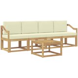  Set vanjskih sofa 5 kom. Bijela i krem | shoptok.hr