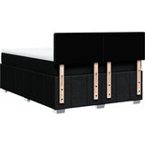  Krevet s oprugama i madracem crni 140x200 cm od tkanine | shoptok.hr