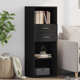 vidaXL Visoka komoda crna 45 x 42,5 x 124 cm od konstruiranog drva Cijene