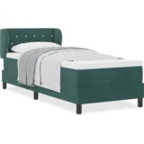 Box Spring Krevet s Madracem Tamno Zelena 80x200 cm Baršun | shoptok.hr