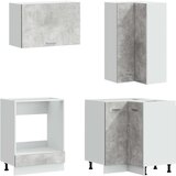  Kuhinjska jedinica LYON 8 kom. Betonska siva Konstruirano drvo | shoptok.hr
