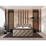 CARRYHOME POSTELJA Z VZMETNICO 140 cm x 200 cm , tekstil svetlo rjava | Shoptok.si